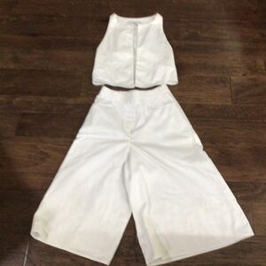 Vintage Howard Wolf wide leg gaucho pants with vest. Size S/26.